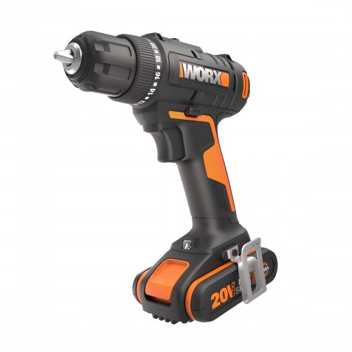 Worx WX100 - Taladro atornillador 20V  (1bat 2,0Ah)